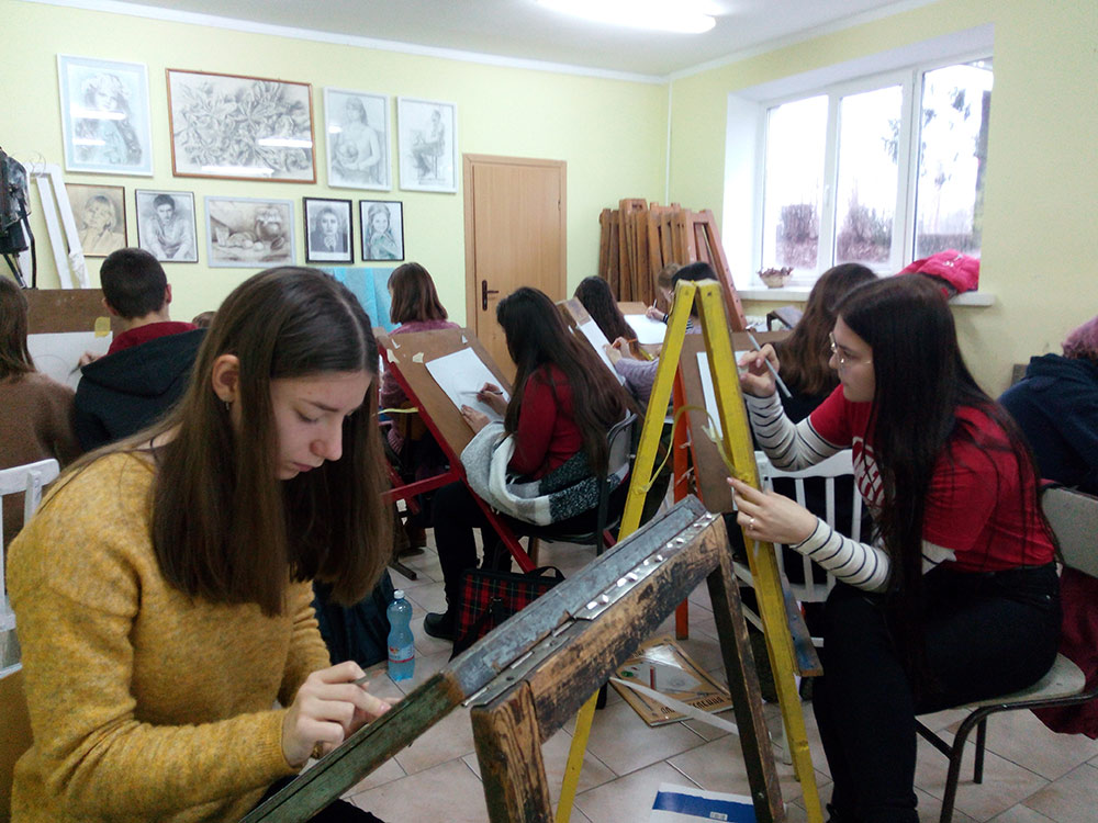 Проведено обласну учнівську олімпіаду з образотворчого мистецтва