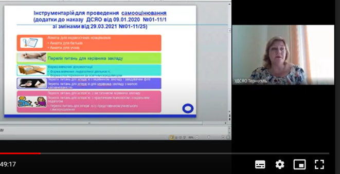 Про практичні засади організації самооцінювання внутрішньої системи забезпечення якості освітньої діяльності закладу загальної середньої освіти