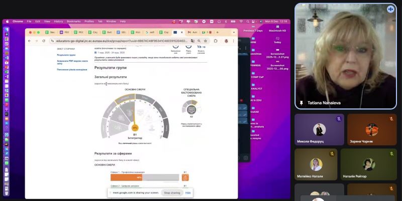 Проведено інструктивно-методичну нараду «Організація проведення дослідження цифрових компетентностей учителів за допомогою SELFIE for Teachers»