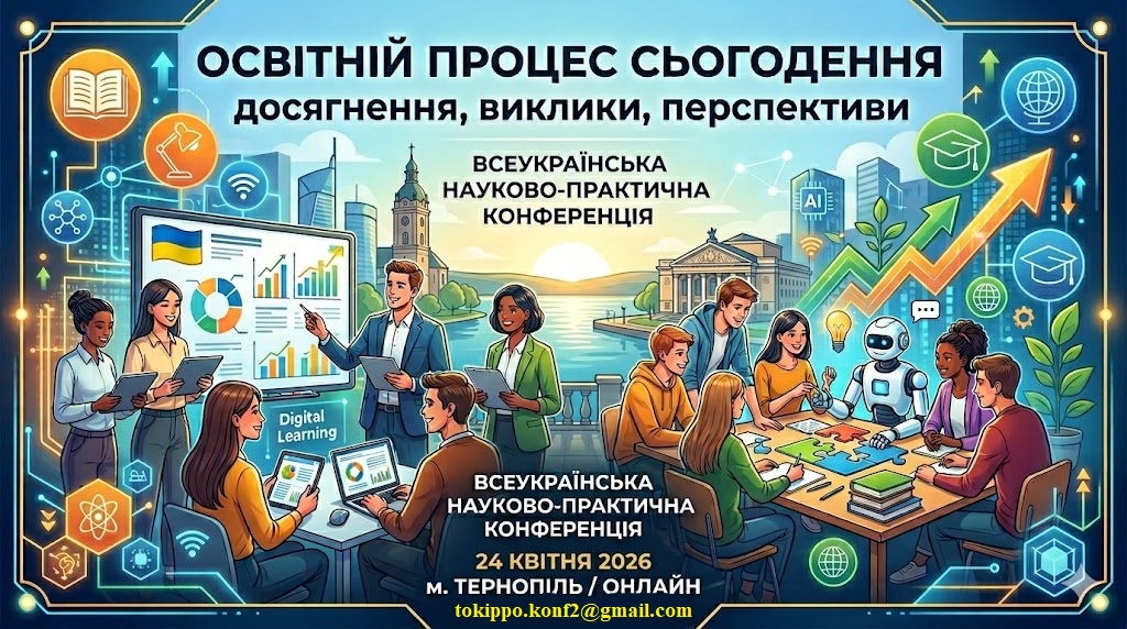 Про ІІ Всеукраїнську науково-практичну конференцію з міжнародною участю «Освітній процес сьогодення: досягнення, виклики, перспективи»