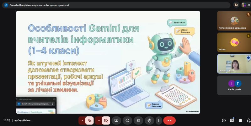 Штучний інтелект як засіб інтенсифікації навчання на уроках інформатики в початковій школі